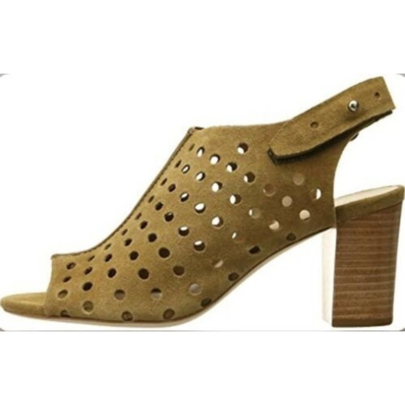 Loeffler Randall Shoes - Loeffler Randall Womens Alix Sienna Sandals Beige Stacked Heels Leather 9 B